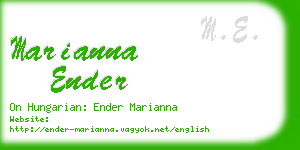 marianna ender business card